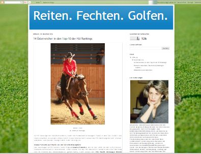 Reiten. Fechten. Golfen.