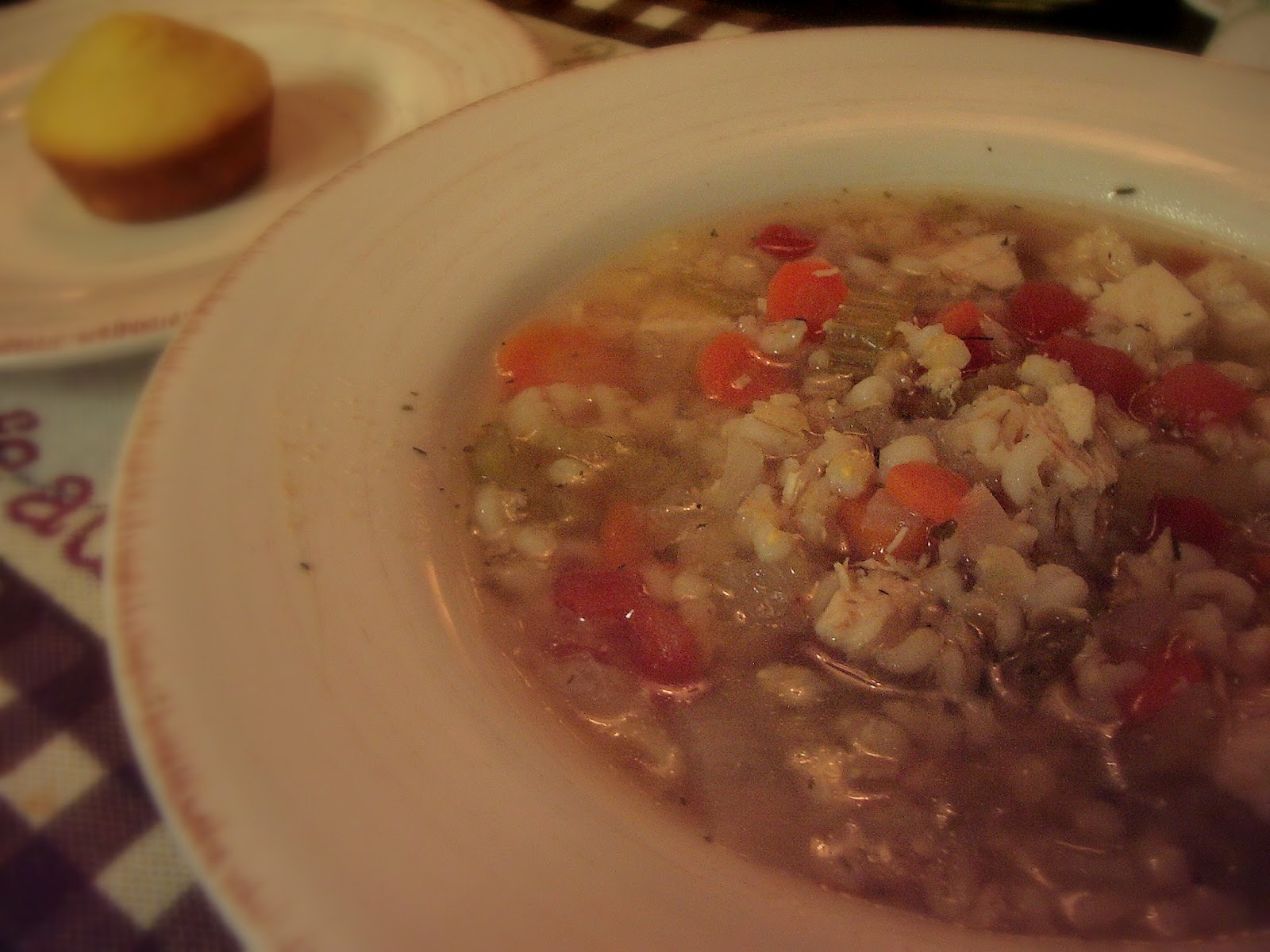 KitchenJoy {Slow Cooker} Chicken and Barley Soup