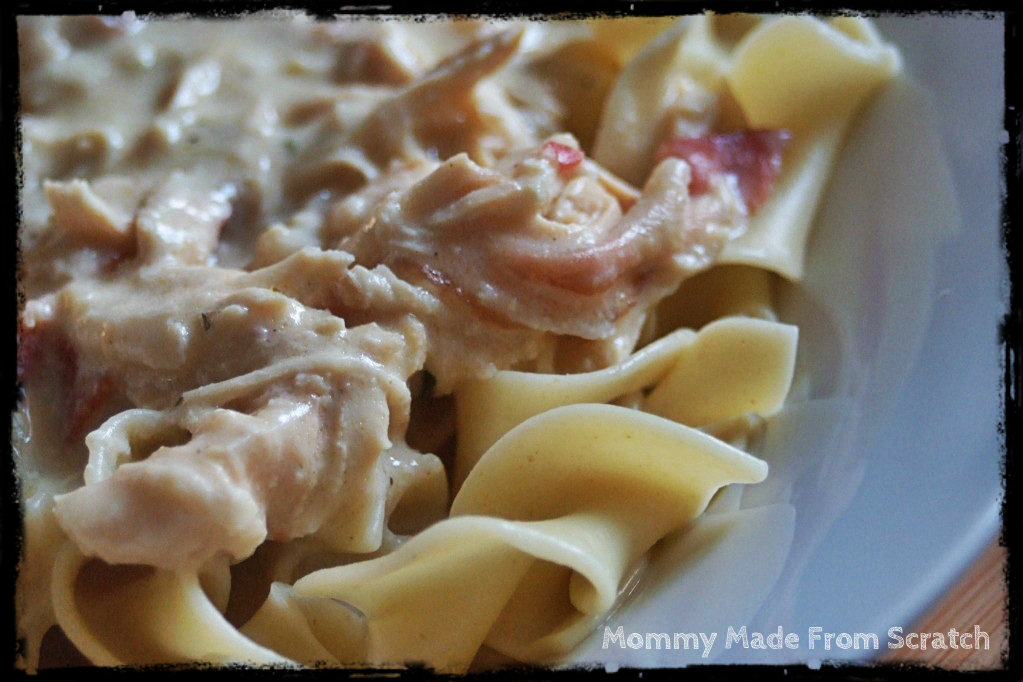 Mommy Made From Scratch Bacon Ranch Chicken and Noodles