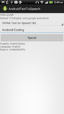 Implement TextToSpeech (TTS) function, with TTS engine selectable.