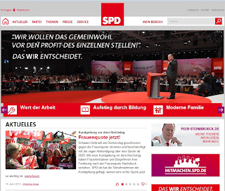 Screenshot der Webseite der SPD www.spd.de