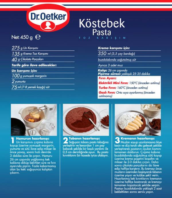 köstebek pasta dr oetker