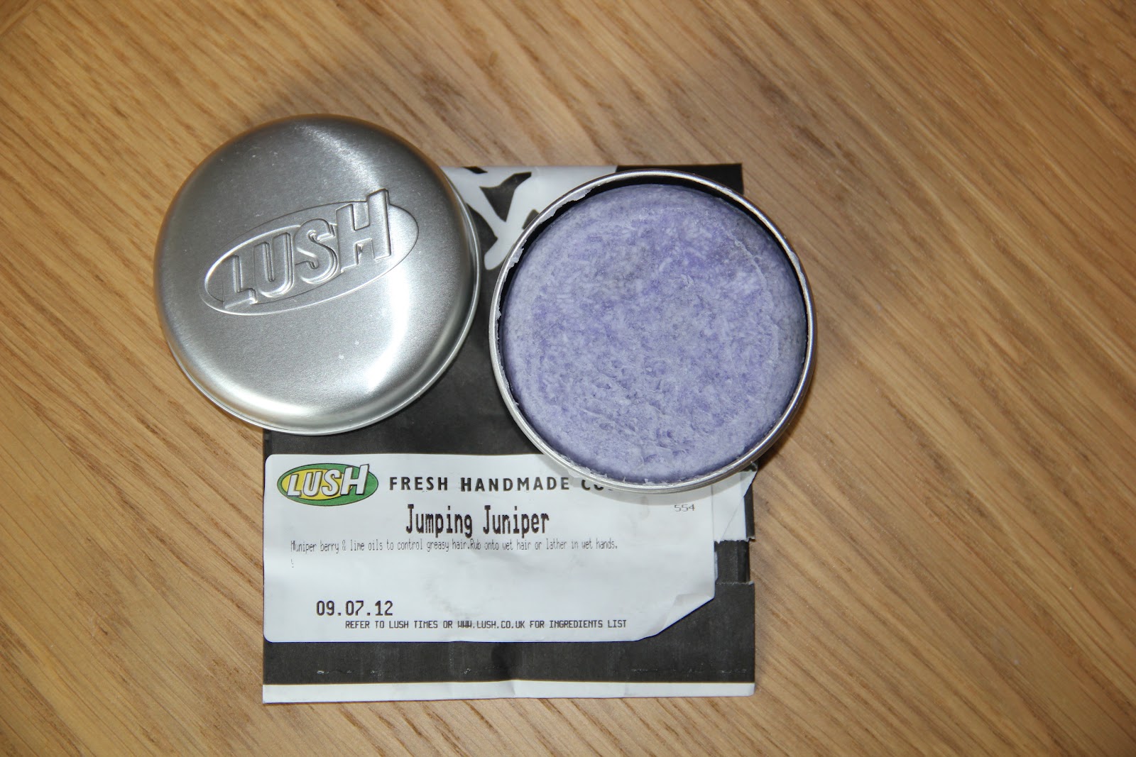 The Grey Clover B S Thoughts Lush Jumping Juniper Shampoo Bar