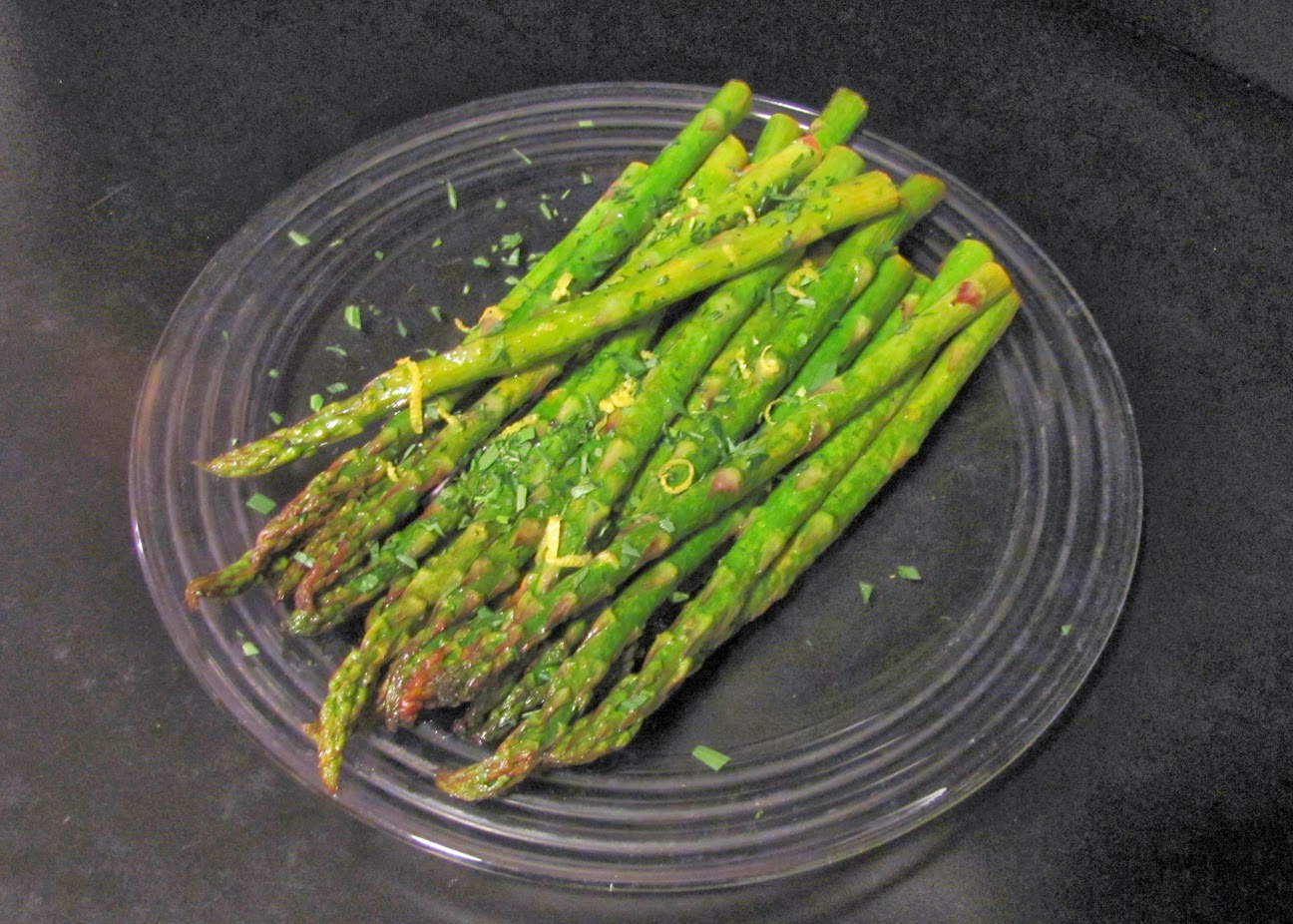 Smells Like Food in Here Roasted Asparagus with LemonTarragon Vinaigrette
