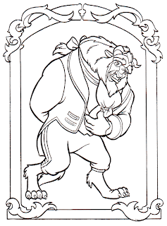 beauty and the beast coloring book