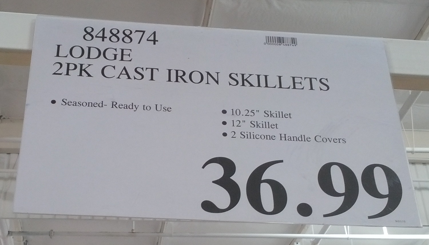 Lodge Cast Iron Skillet Set (2 pack) Costco Weekender