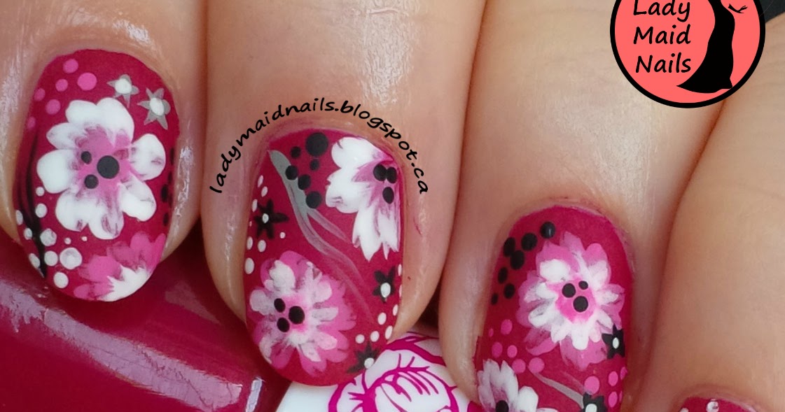 7. One Stroke Nail Art Designs for Short Nails - wide 9
