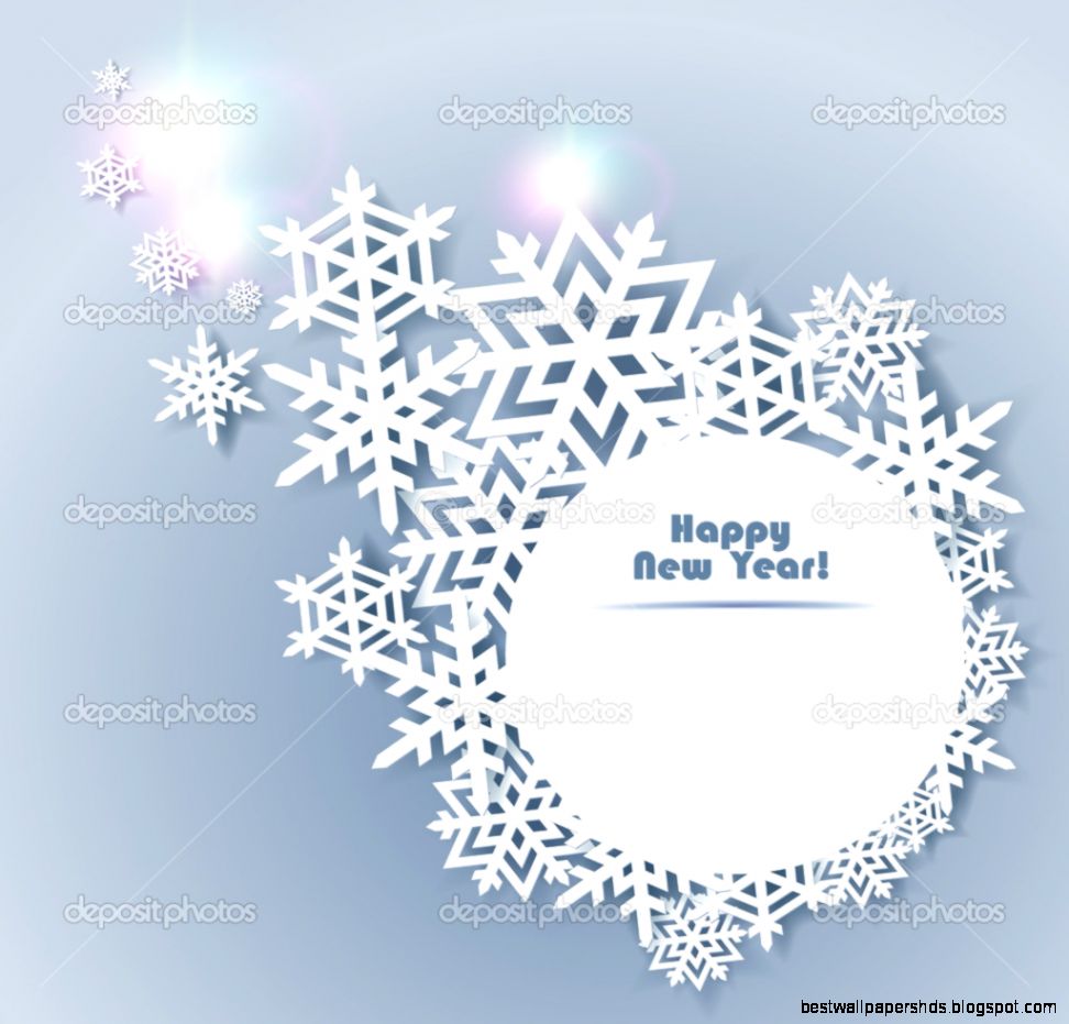 Abstract New year Background with paper snowflakes — Stock Vector Abstract New year Background with paper snowflakes — Stock Vector