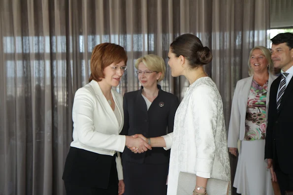 Crown Princess Victoria of Sweden visited the Latvia for participate in the opening ceremony of the VI Annual Forum of the EU Strategy for the Baltic Sea Region