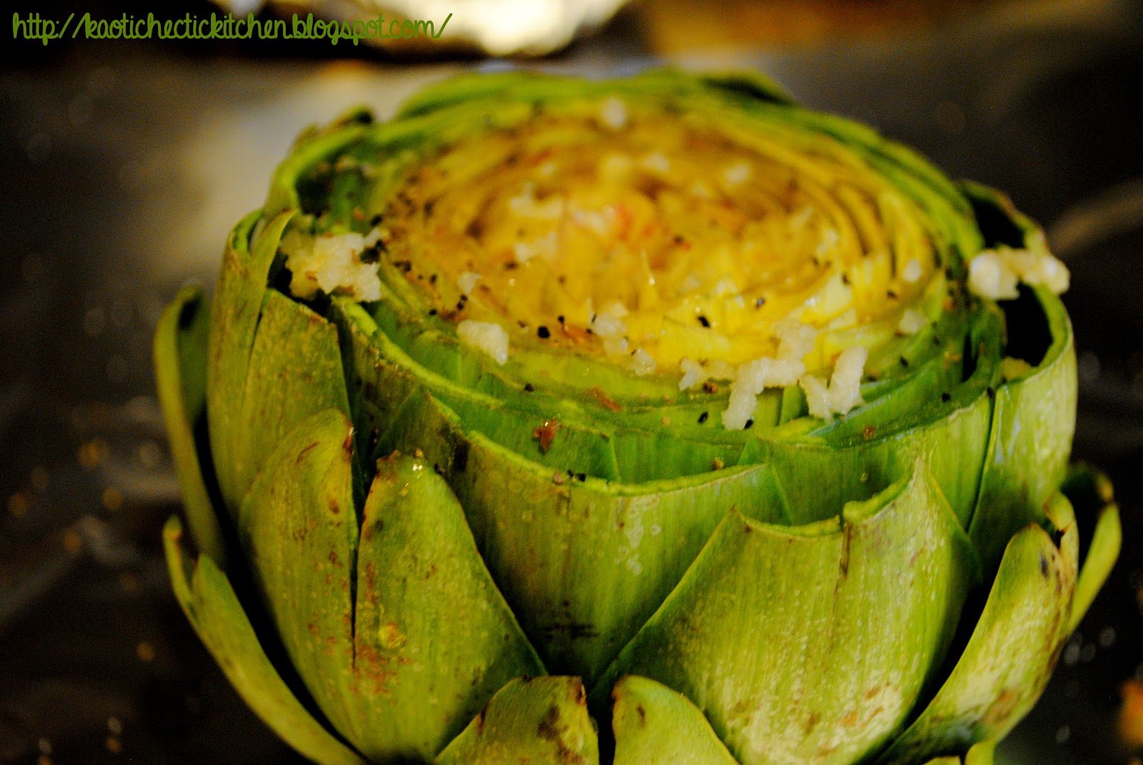 oven roasted artichoke {easiest side dish ever}