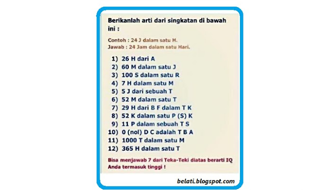 Uji Tingkat Kecerdasan Anda, Mampu Menjawab 7 ke Atas Berarti IQ Anda Tinggi Uji Tingkat Kecerdasan Anda, Mampu Menjawab 7 ke Atas Berarti IQ Anda Tinggi