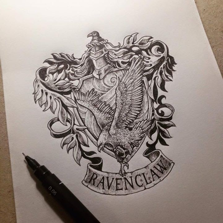 14-Harry-Potter-Ravenclaw-Kerby-Rosanes-Detailed-Moleskine-Doodles-Illustrations-and-Drawings-www-designstack-co