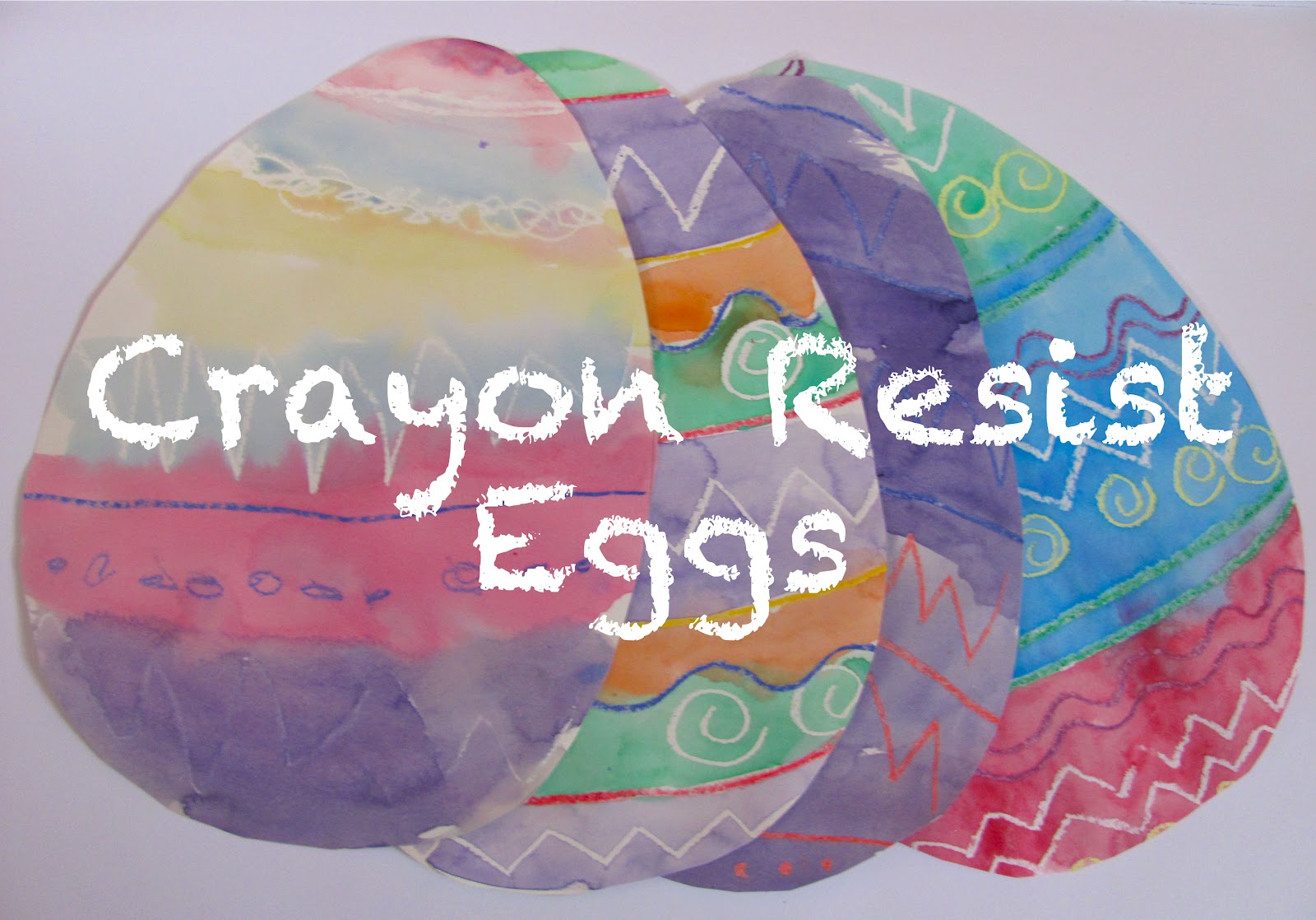 The Chocolate Muffin Tree Crayon Resist Easter Eggs