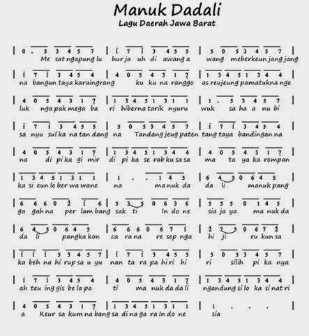 Lirik Lagu Manuk Dadali Lirik Lagu Manuk Dadali