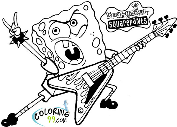 spongebob squarepants coloring pages  minister coloring