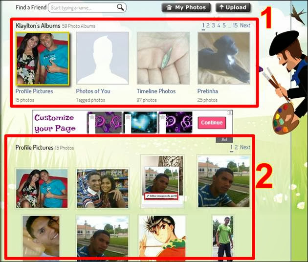 carregar imagem no photomania
