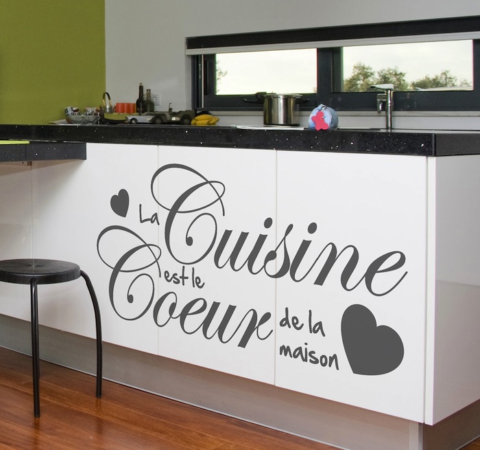 Nameless fashion blog: idee home decor: gli stickers murali ... Idee bancone cucina