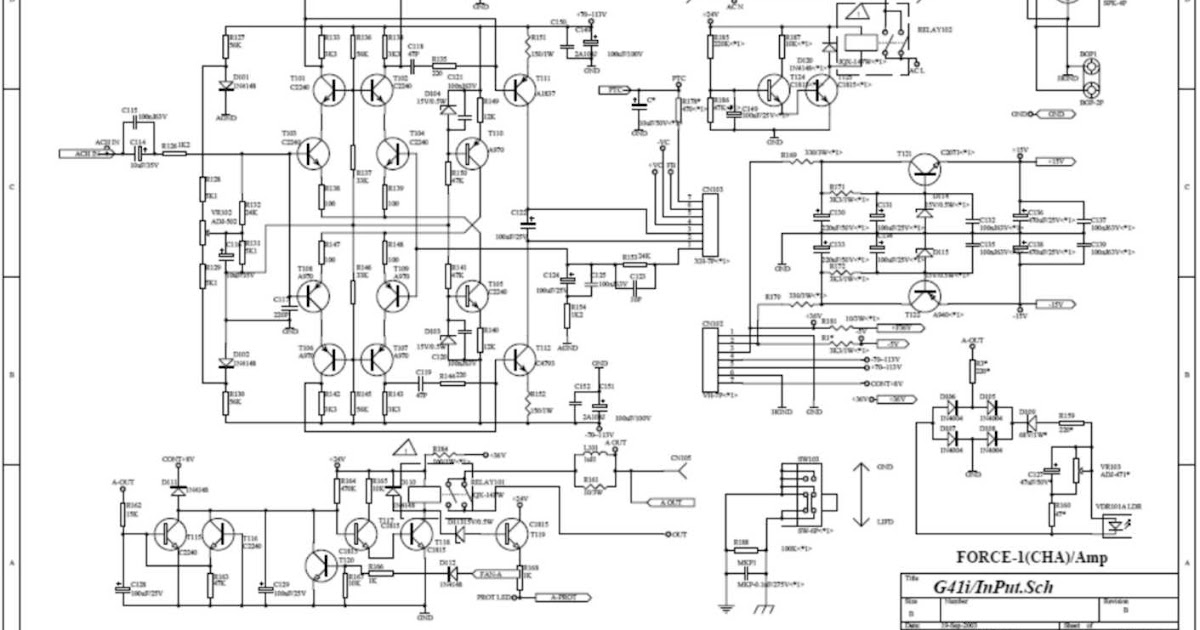 Skema audio power amplifier Skema ampli