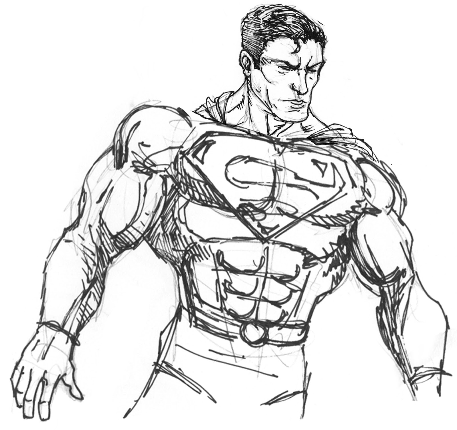 Sketch Of Superman