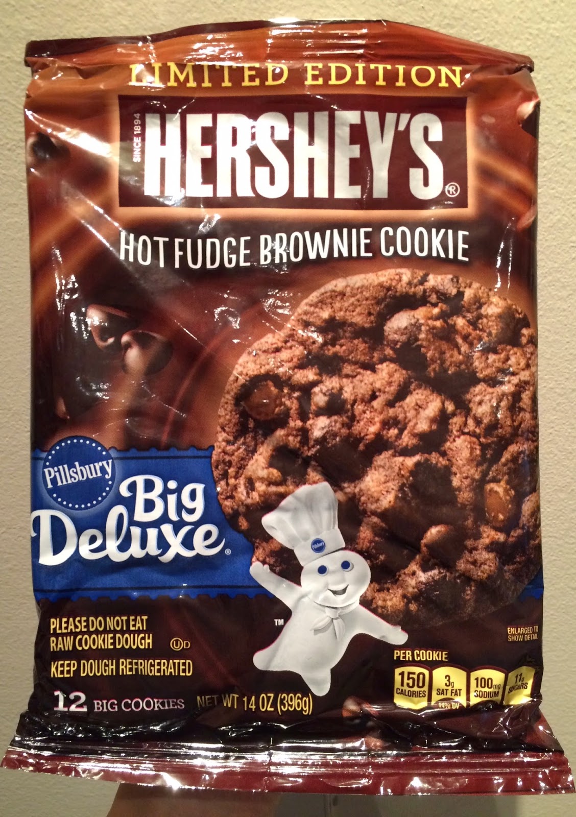 Pillsbury Big Deluxe Hershey's Hot Fudge Brownie Cookie / ピルズベリー ビッグデラックス ハーシーズ ホットファッジブラウニークッキー