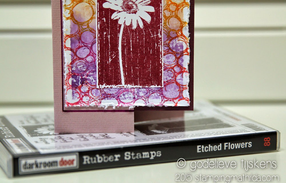 StampingMathilda Etched Flower Card