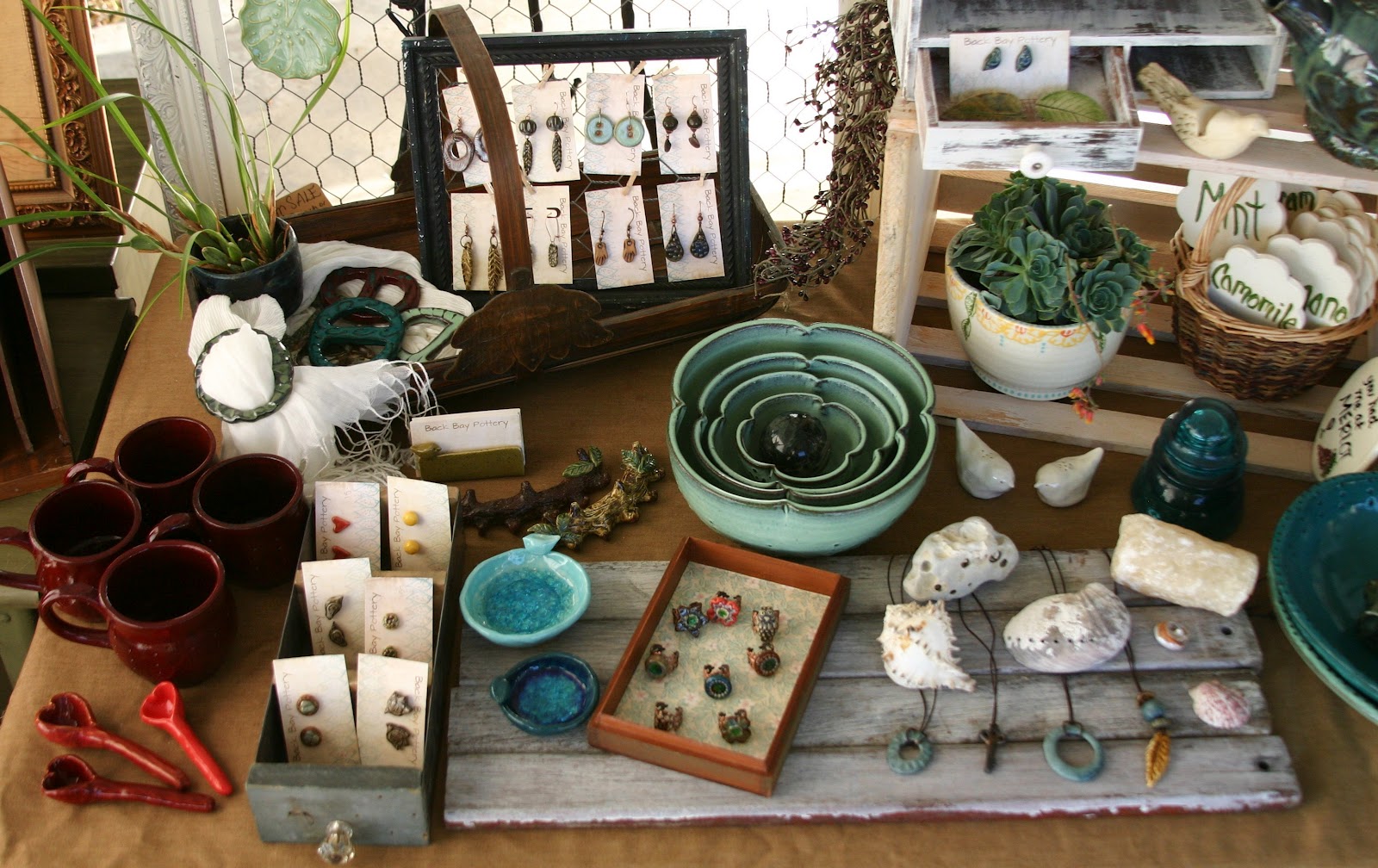 Back Bay Pottery Craft Show Booth Display