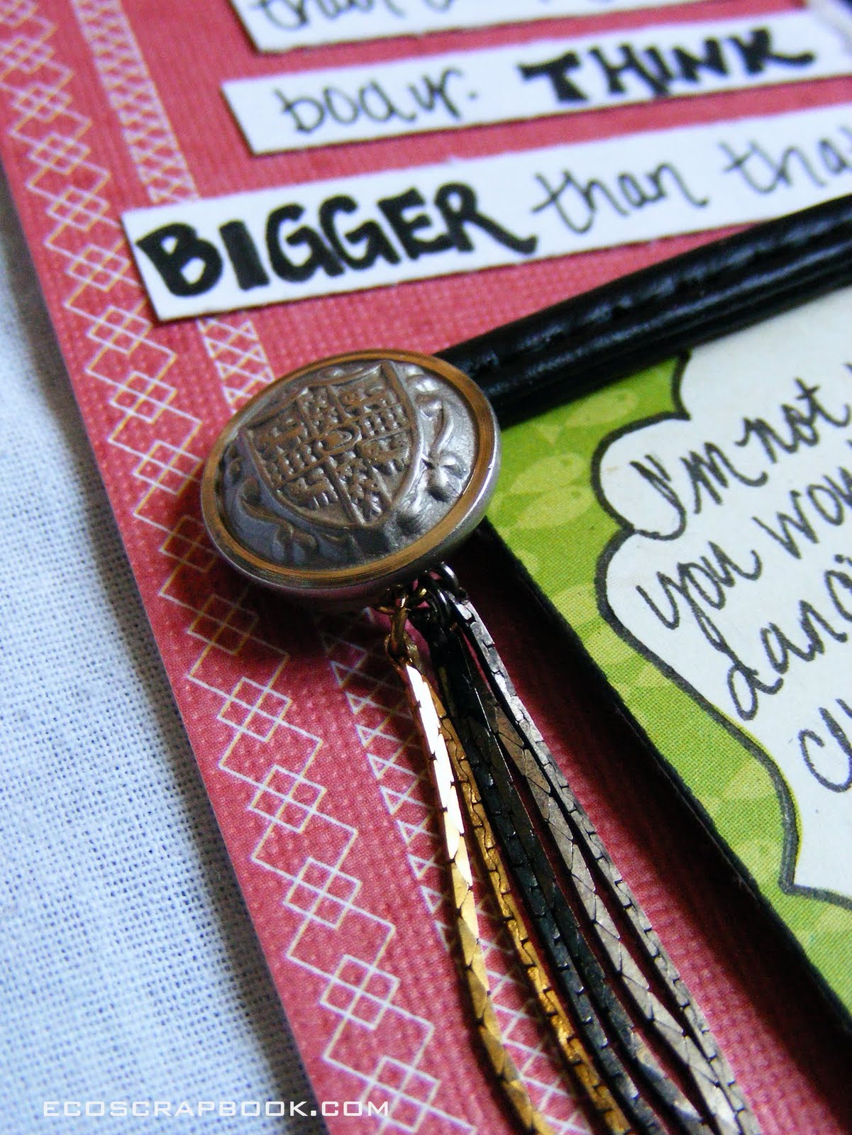 EcoScrapbook ScrapTiffany Recycled Blog Hop How many things can I