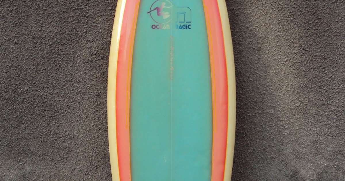 vintage surfboard collector UK Ocean Magic by Pete McAllum