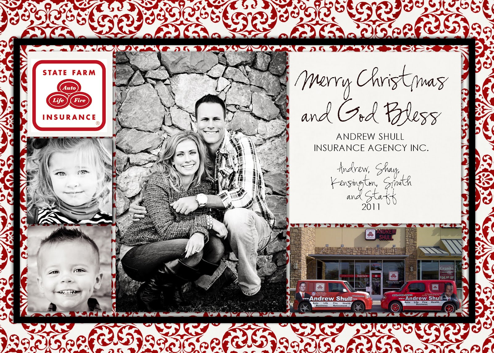 Slightly Askew Designs Christmas Andrew Shull Insurance