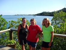 Cheryl, Karen and Deb with Interlude peeking up behind