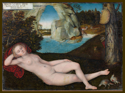 Nymphe de la source sacrée, par Lucas Cranach