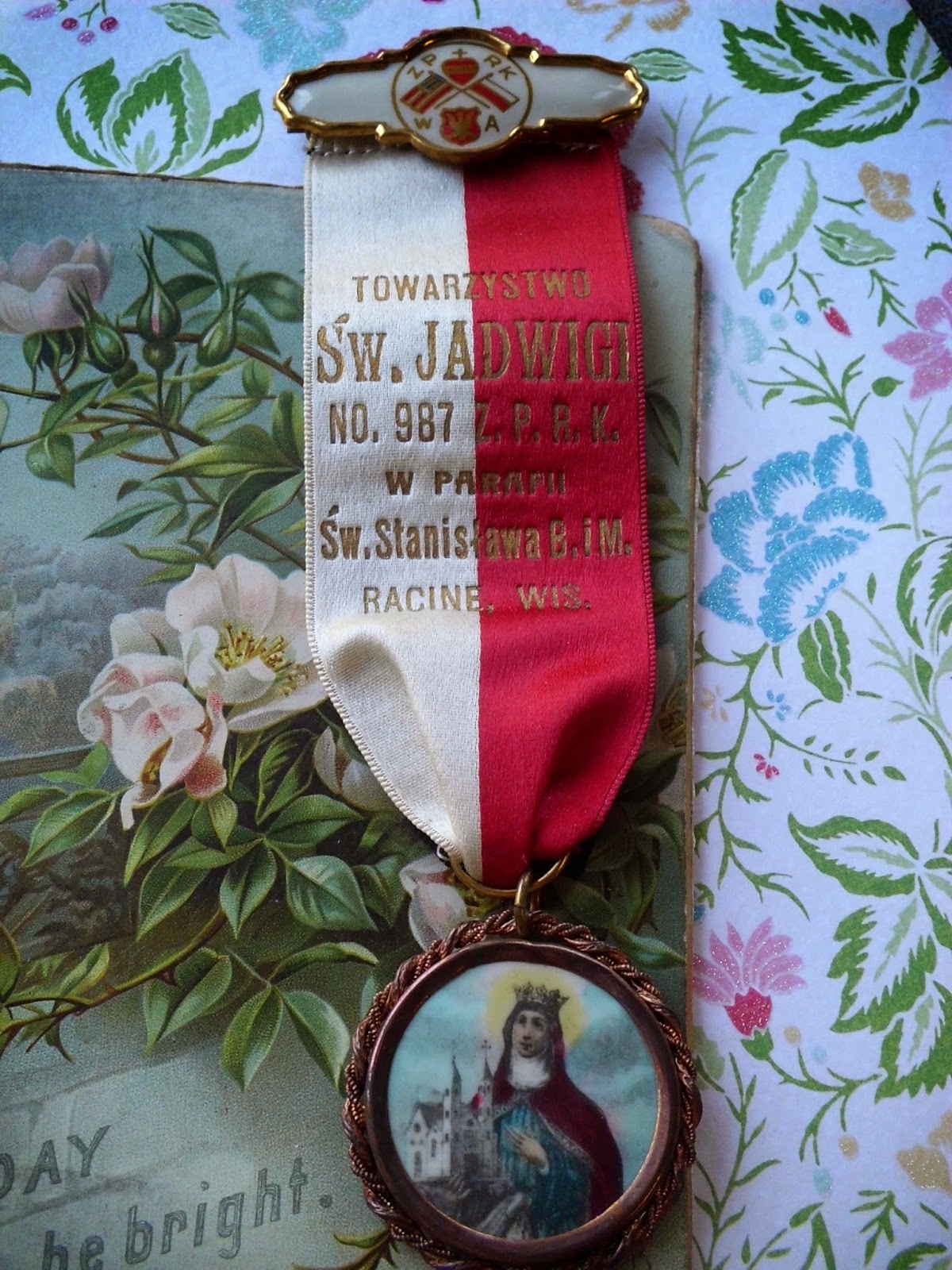 Vintage Religious Medals Beautiful Antique Polish St Stanislaus Racine