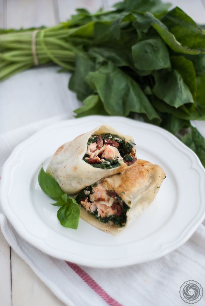 Tortilla ze szpinakiem i łososiem Yummy Lifestyle