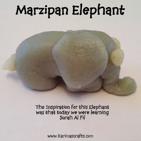 fun marzipan crafts elephant