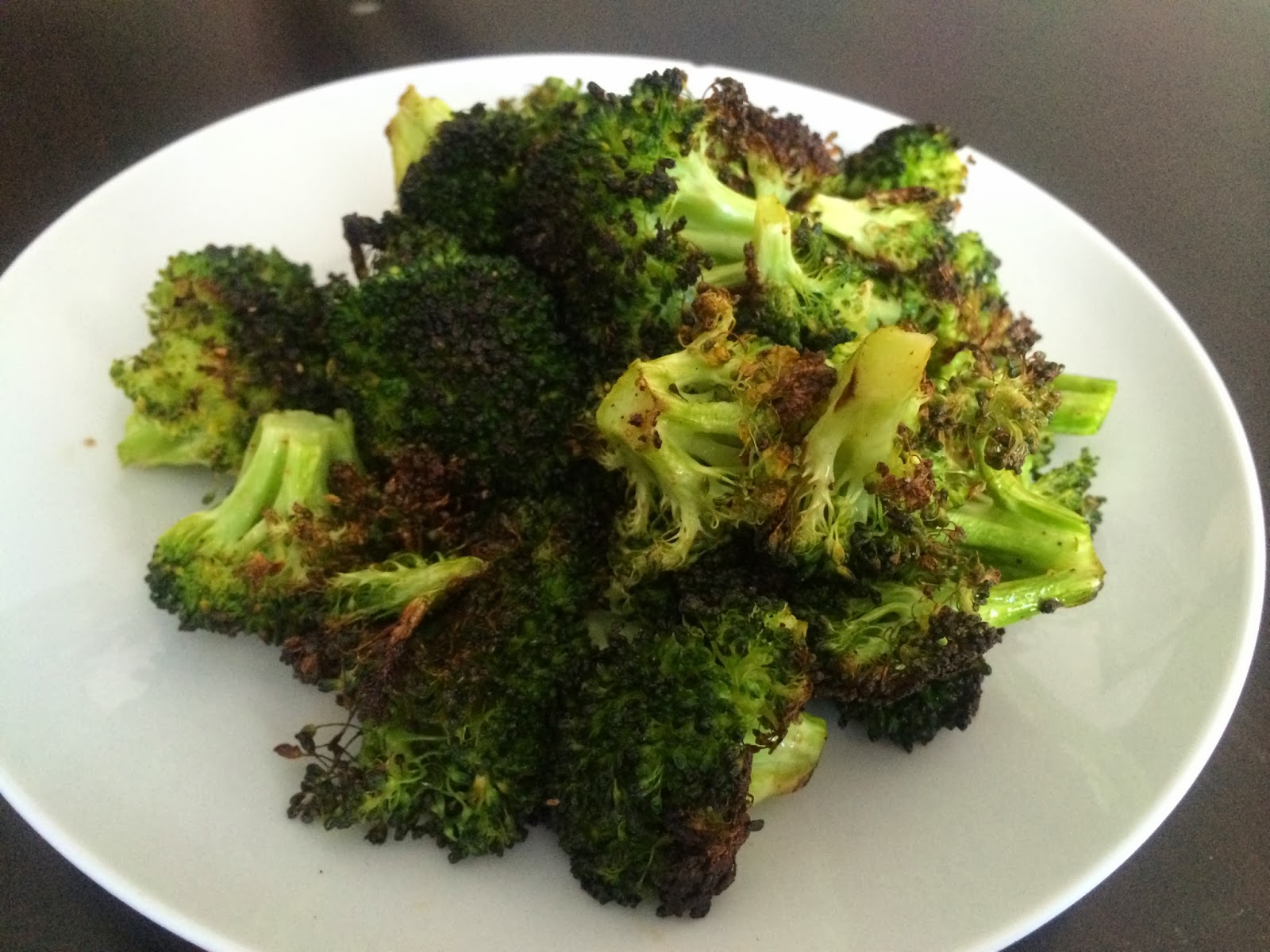 Slice of Rice Blasted Broccoli with Fish Sauce