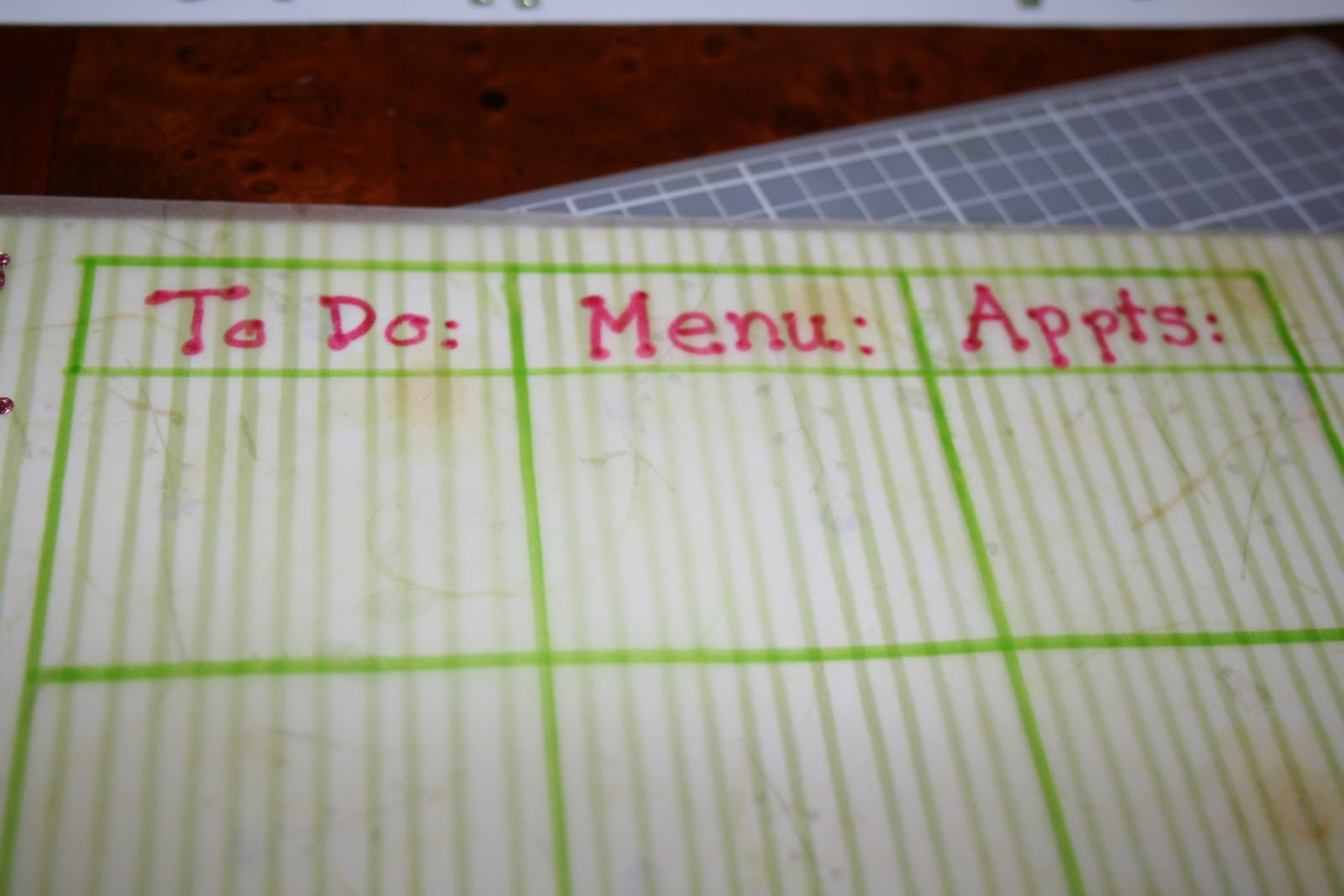 Eats, Treats, and Crafty Delights! Cute DIY dry erase board