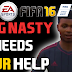 THUG NASTY NEEDS YOUR HELP - FIFA 16 FUT Draft PS4 Next Gen Gameplay