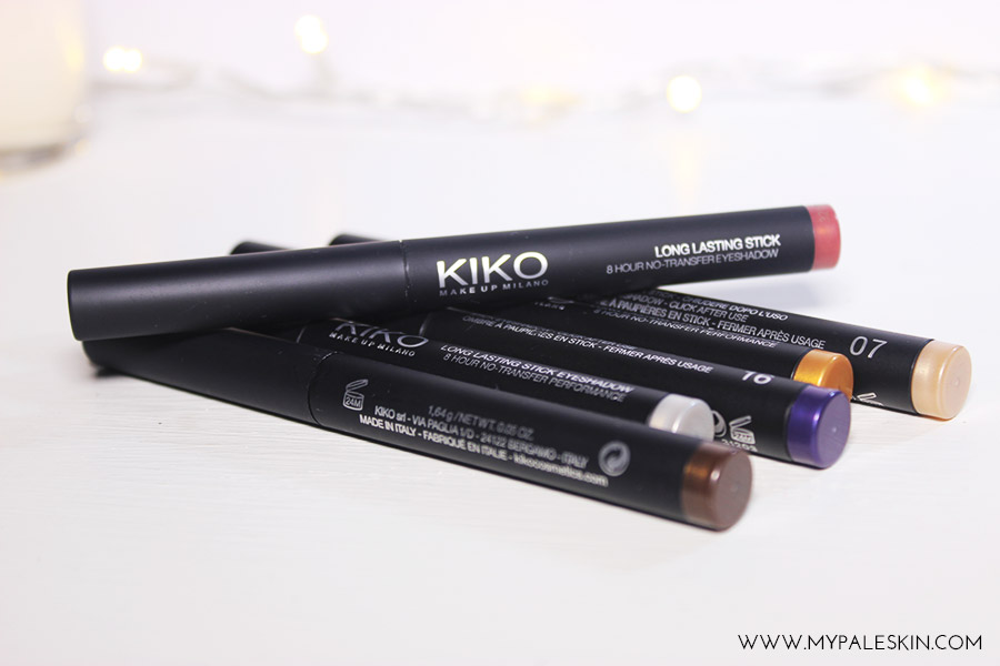 My Pale Skin KIKO Longlasting Stick Eyeshadow Haul & Swatches!