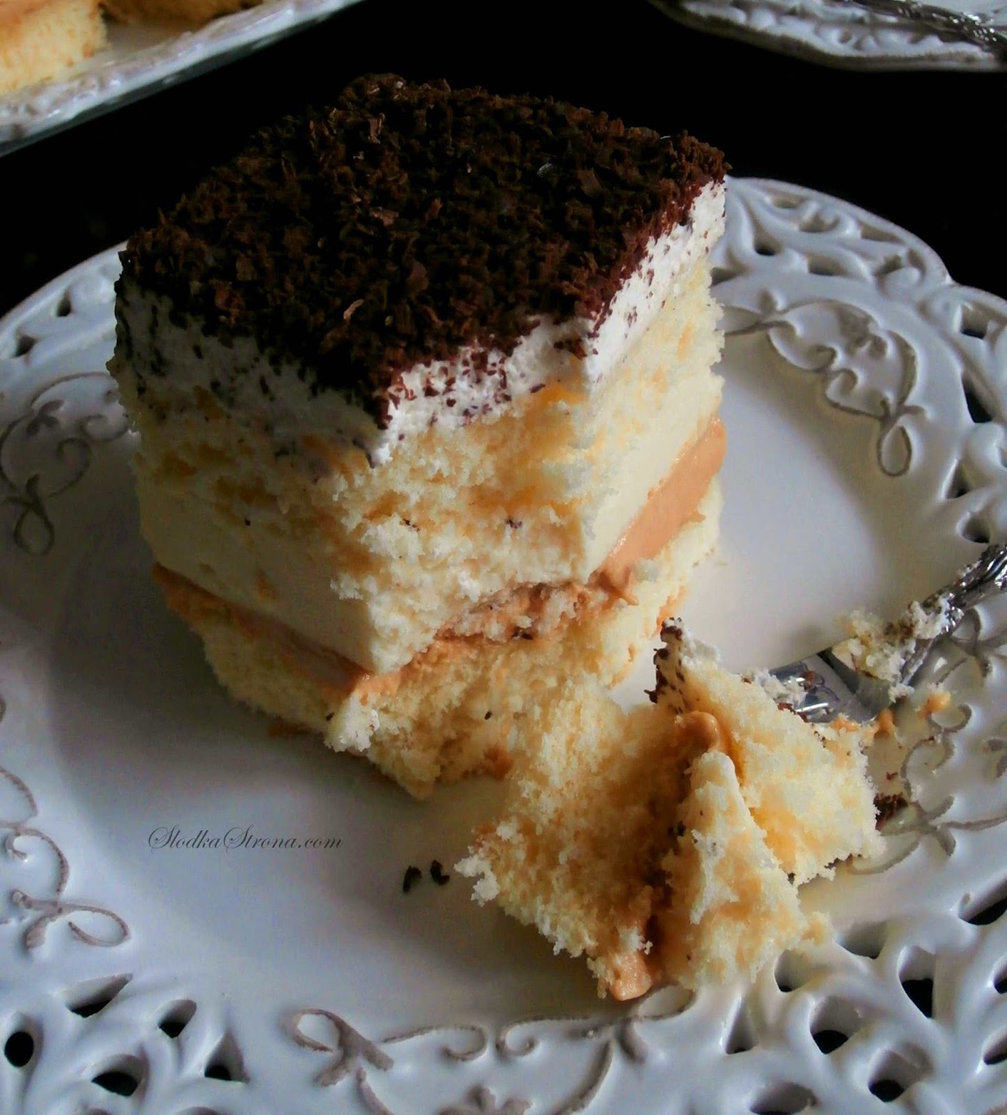 Ciasto "3 Bit" na Biszkopcie - Przepis - Słodka Strona