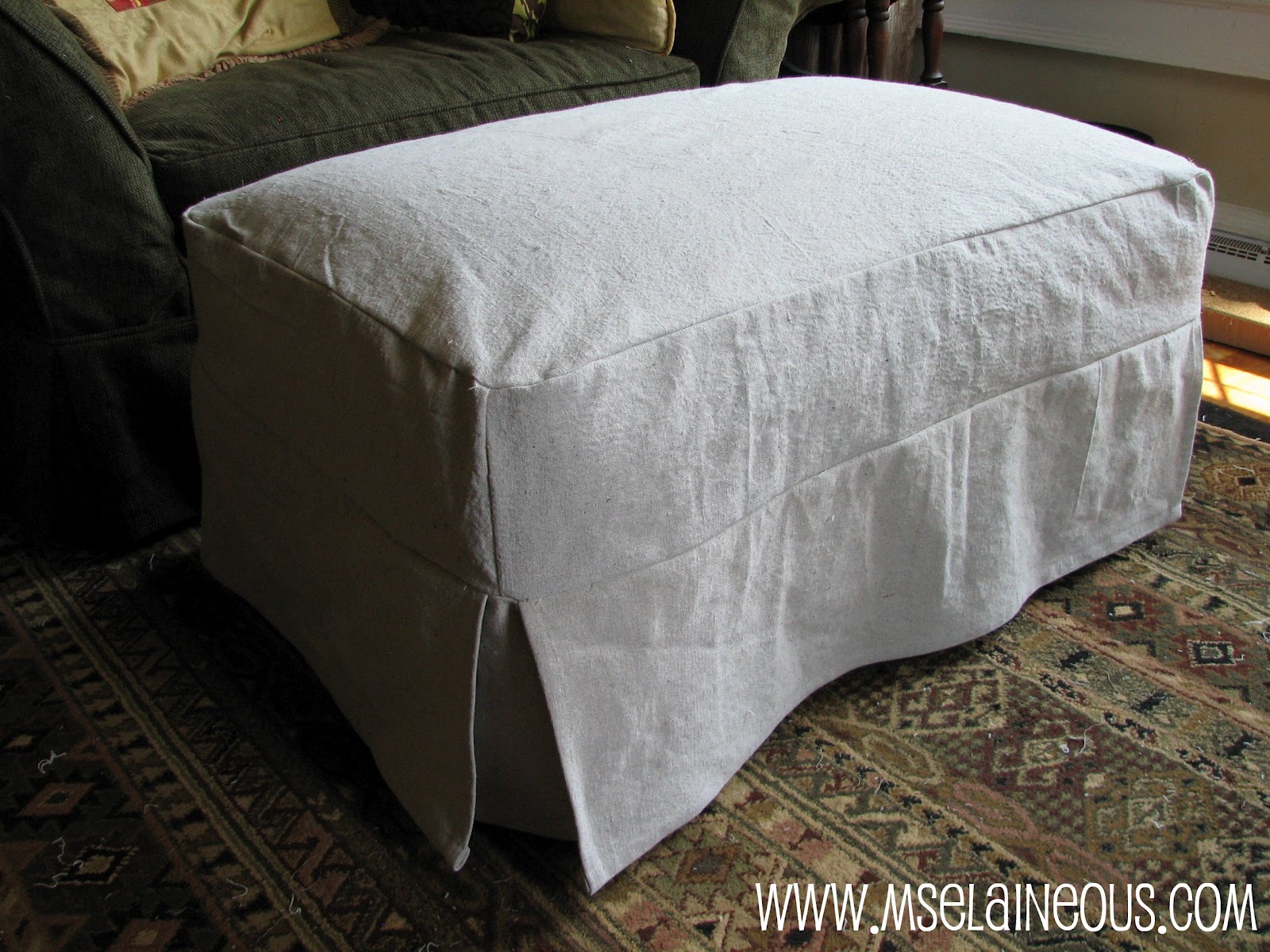 How To Sew Ottoman Slipcover With Piping at Cynthia Kinder blog