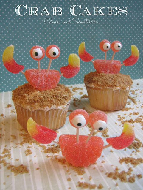 Crab Cake Cupcakes - So cute and easy to do!