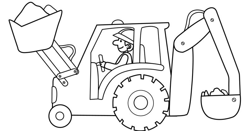 Malvorlagen Bagger Gratis