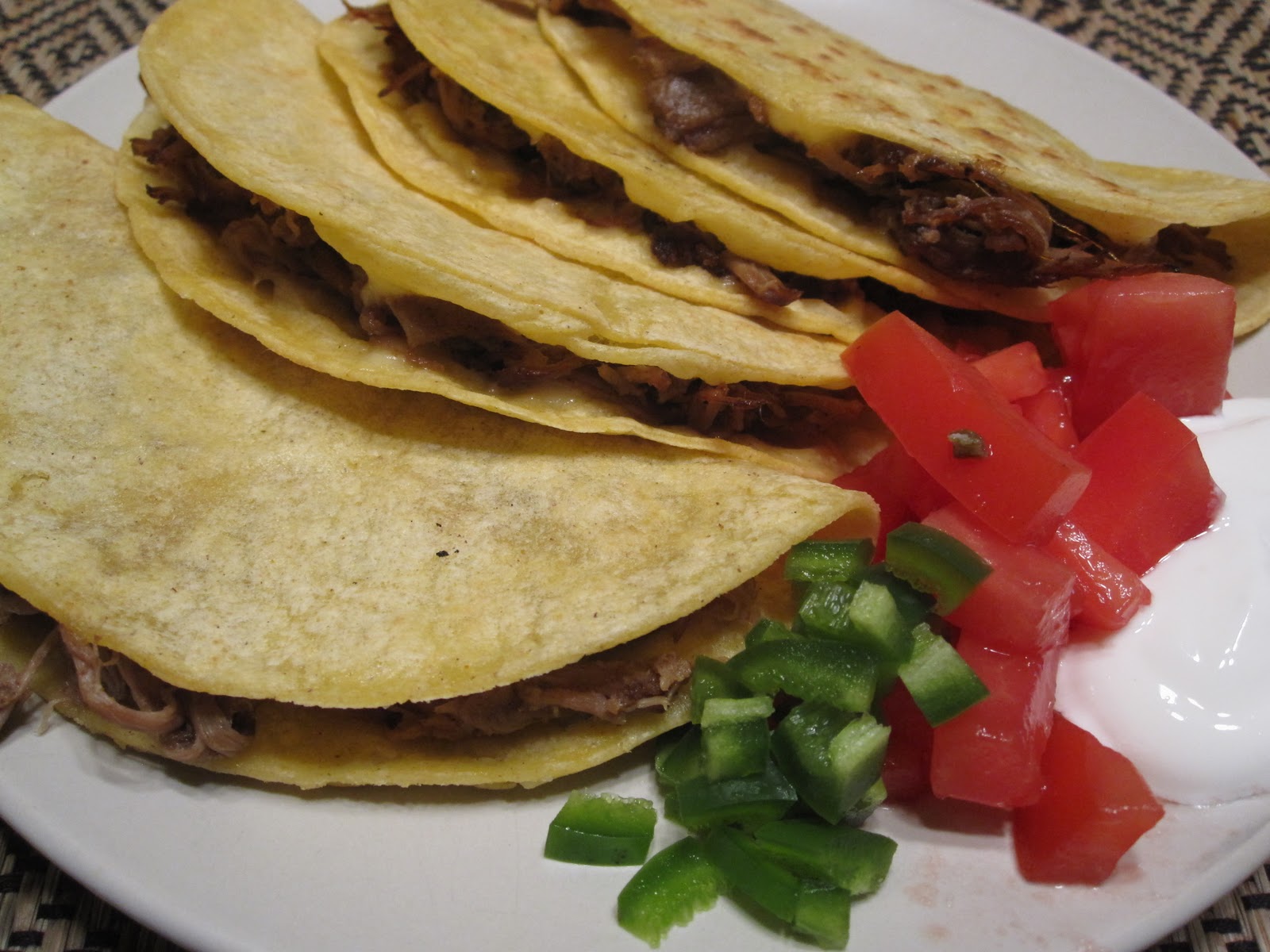 And Topher Too Crockpot pork butt = tacos & enchiladas
