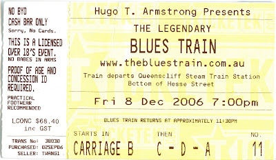 At last we made it onto the Blues Train!