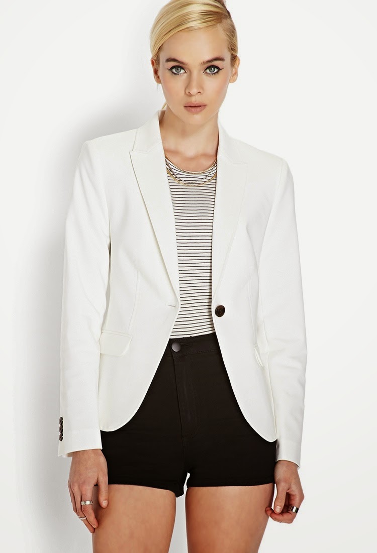 The Hunt Finds White Classic Blazers