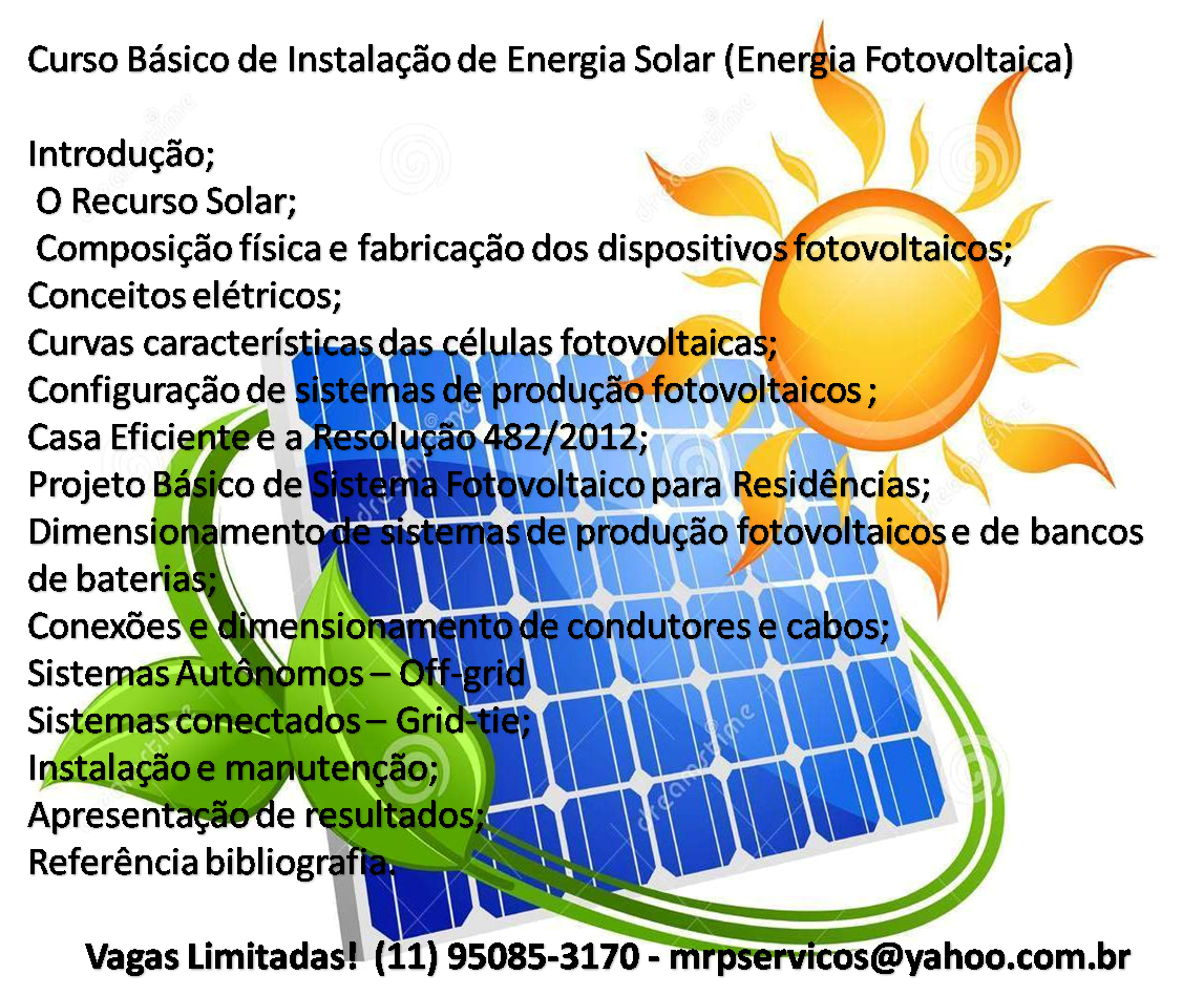 CURSO BÁSICO INSTALADOR ENERGIA SOLAR