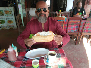 Normal breakfast in Vang Vieng.