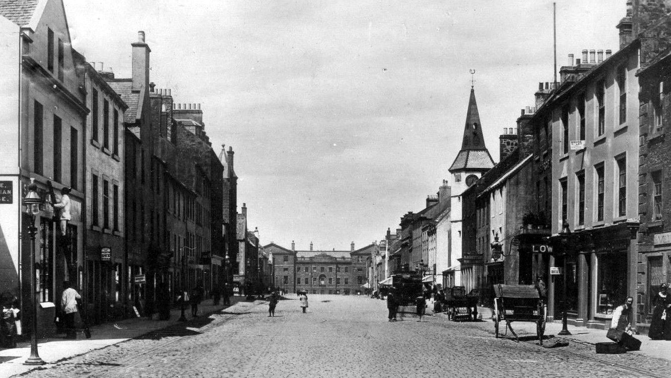 Tour Scotland Photographs Old Photographs High Street Dunbar Scotland