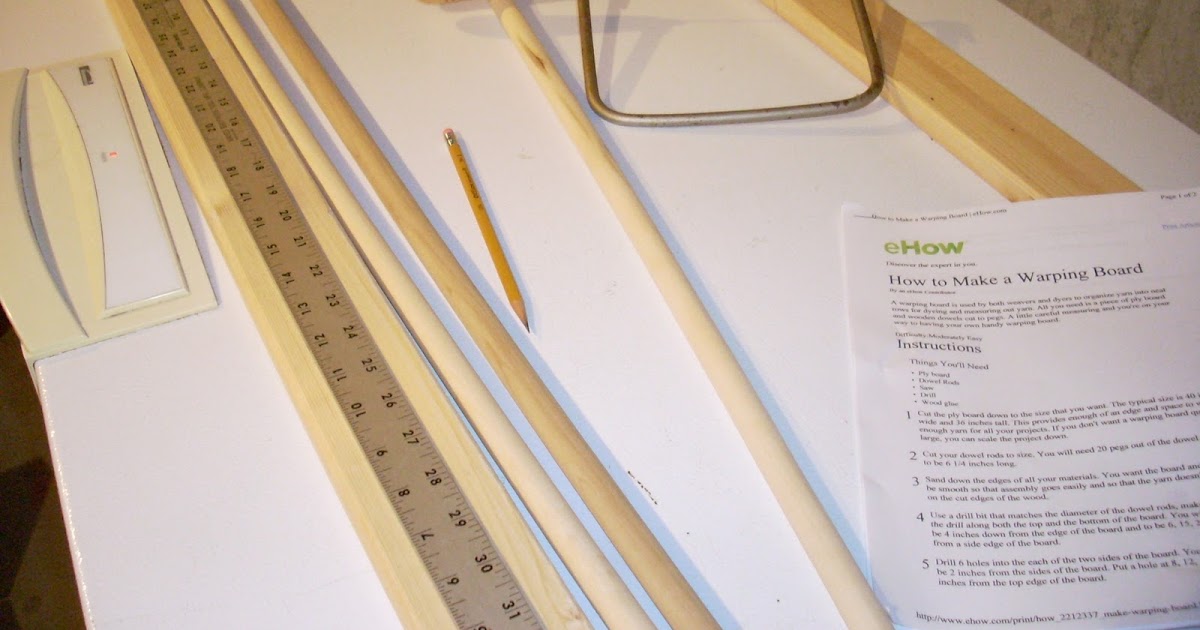 Swamp Creek Farm Building a Warping Board