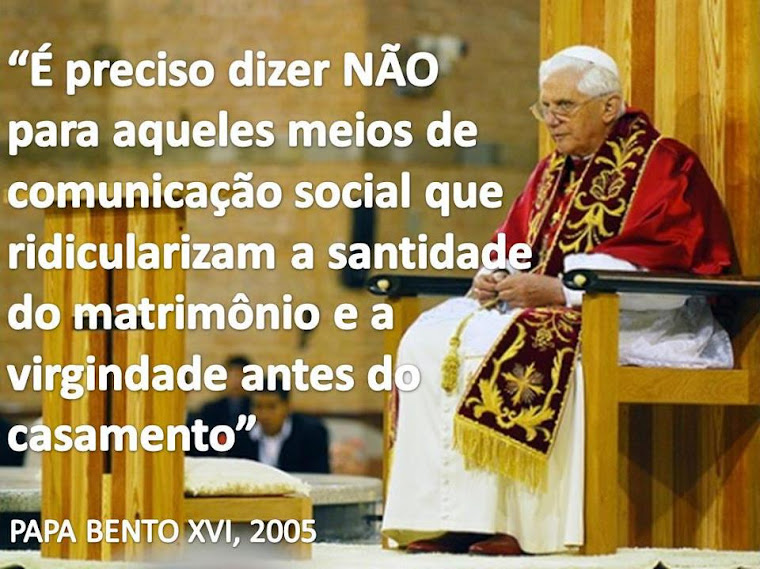 Palavra do Papa Bento XVI.